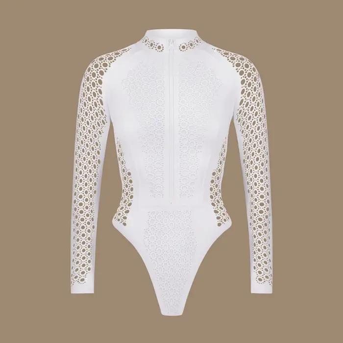 Maillot de bain une pièce à manches longues pour femme