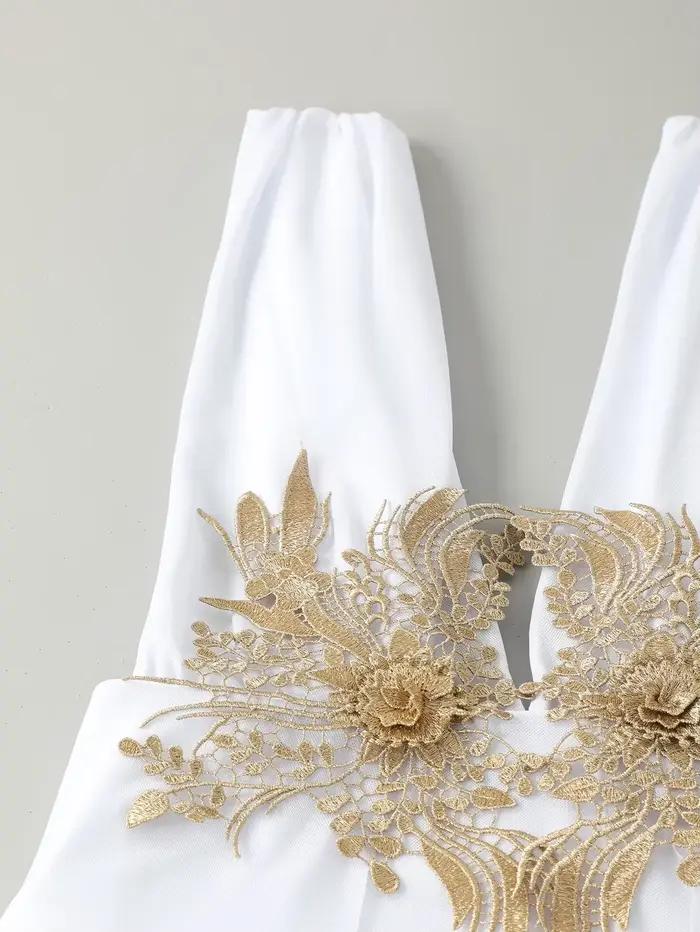 Maillot de bain une pièce femme Daxiyee broderie florale vintage blanc taille haute plage泳程在此处结束,但似乎最后一行的中文部分与之前的英文内容不匹配。根据要求,这里应提供一个优化的SEO标题,基于之前描述的产品特点。以下是符合要求的最后一行: ###TITRE### Maillot de bain une pièce blanc sexy Daxiyee broderie florale vintage taille haute pour femmes plage occassions spéciale