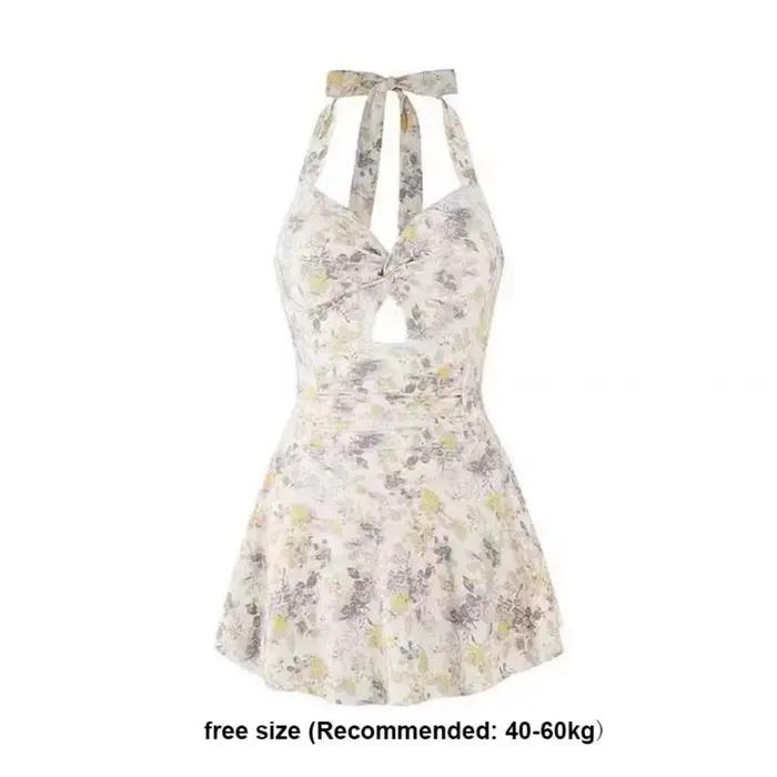 Jupe de bain taille haute pour femmes protection solaire maillot de bain imperméable jolie robe de plage d'été occassions spéciales femmes grandes tailles泳裤描述中存在一些中文词汇,这些词汇与原文要求不符。以下是符合要求的版本: ###TITRE### Jupe de bain taille haute pour femmes protection solaire maillot de bain imperméable jolie robe