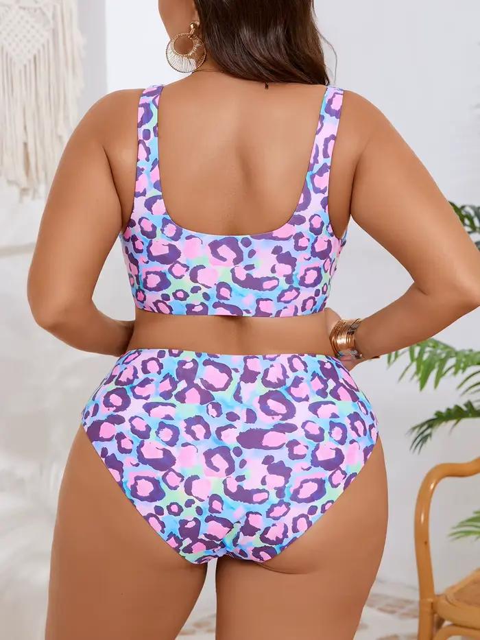 Maillot de bain grande taille imprimé léopard 2026 pour femme