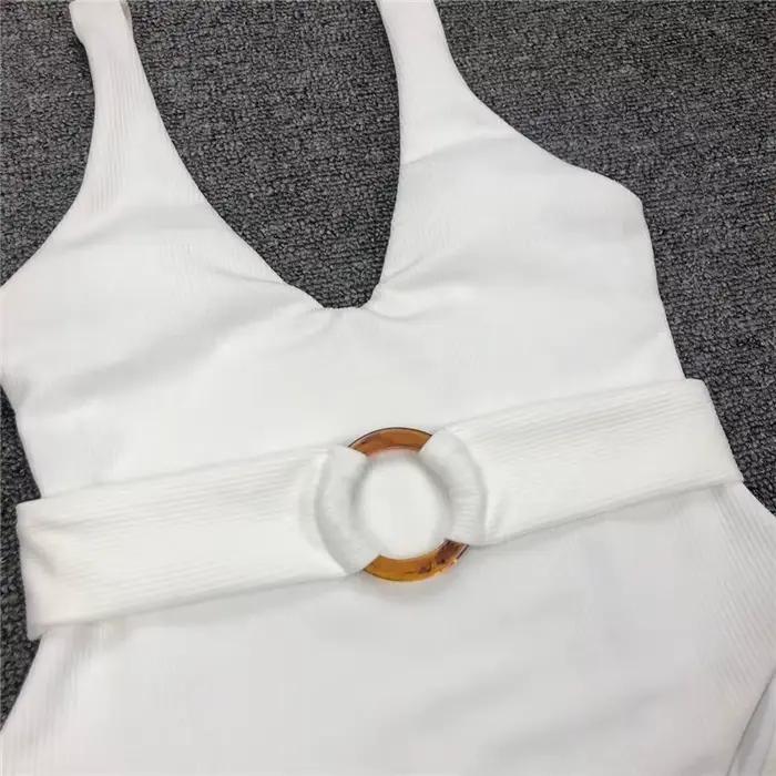 2026 ambre ceinture une pièce maillots de bain femmes plage Maillot