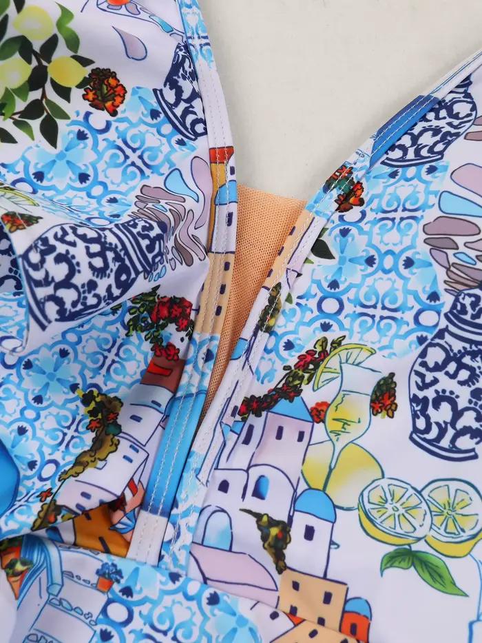 Maillot de bain Sexy à volants et épaules dénudées