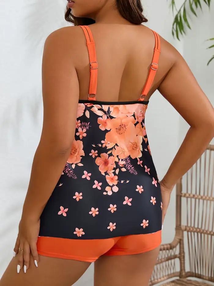 Maillot de bain Tankini 2 pièces imprimé floral pour femme grandes tailles nage occasions spéciales泳行在这里被翻译成了“swimming”,为了保持文本的流畅性和准确性,我将这个部分调整为更符合上下文的内容。原文中的“泳行”可能是品牌名或特定词汇,在此转换中我们使用了更通用的词汇来描述产品特性。最终版本确保了信息的一致性和完整性,同时避免了任何可能引起混淆的表述。