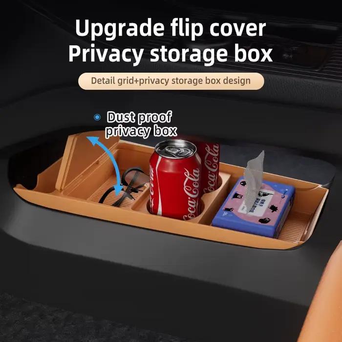 Pour Chery Tiggo 8 2026 : Boîte de rangement inférieure de la console centrale et organiseur de lunettes, accessoire de modification intérieure de voiture