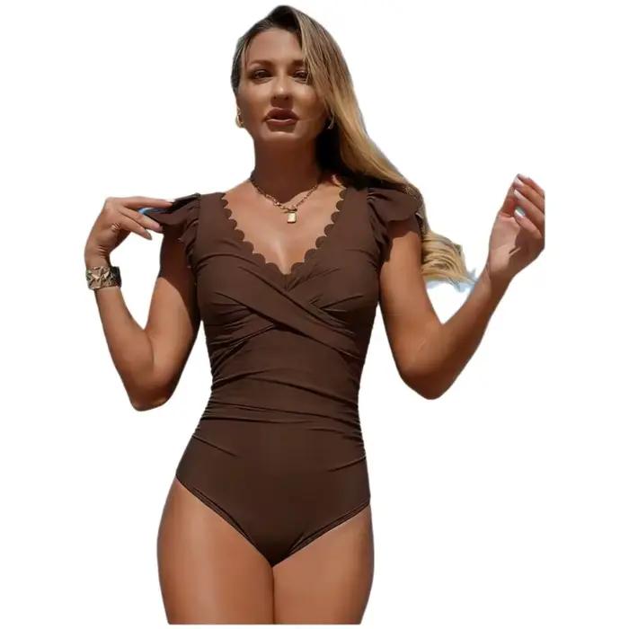 Maillot de bain une pièce femme 2026 à volants
