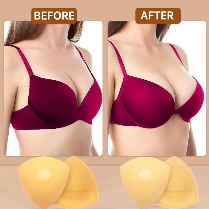 Inserts de soutien-gorge push-up pour rehaussement des seins coussinets adhésifs pour maillot de bain bikini accessoires intimes femmes diverses couleurs et tailles