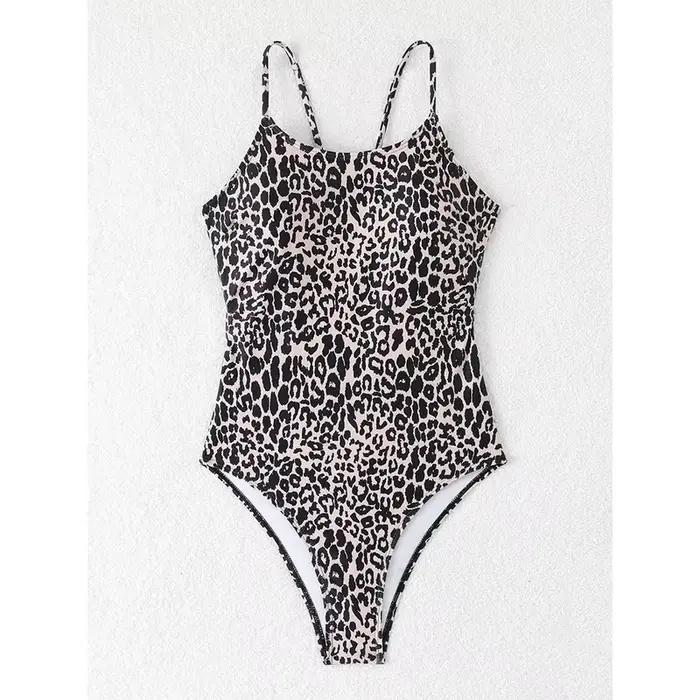 Maillot de bain une pièce sexy imprimé léopard pour femme 2026