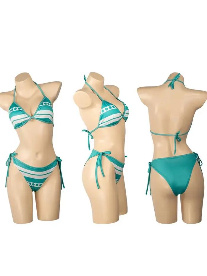 Anime Nami Cosplay Costume deux ans plus tard Bikini bretelles fendues culotte de sous-vêtements maillot de bain femme