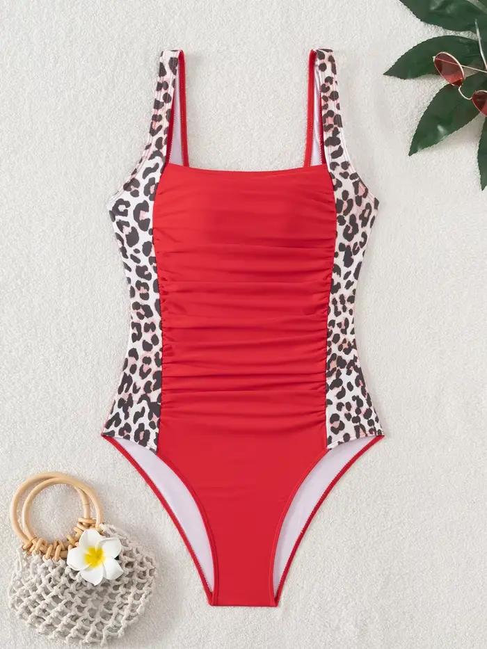 Léopard maillot de bain femmes 2026 une pièce mince maillots