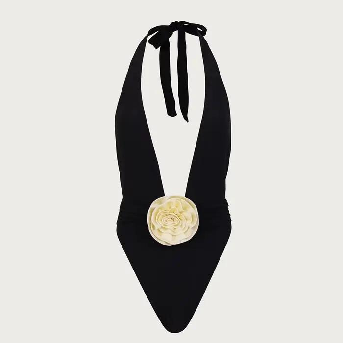 Sexy Rosette V une pièce maillot de bain 2024 nouveaux maillots