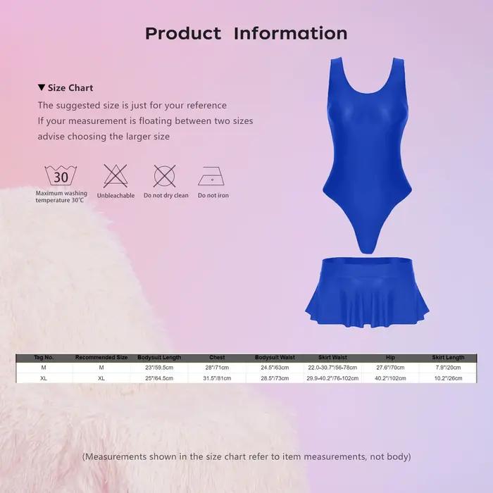 Maillot de bain deux pièces avec jupe pour femme