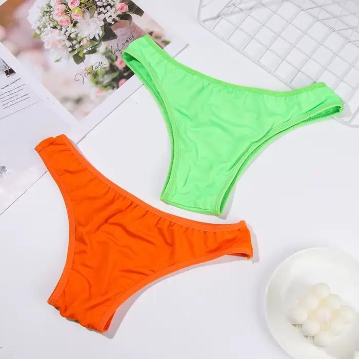 Maillot de bain en forme de T pour femmes et filles