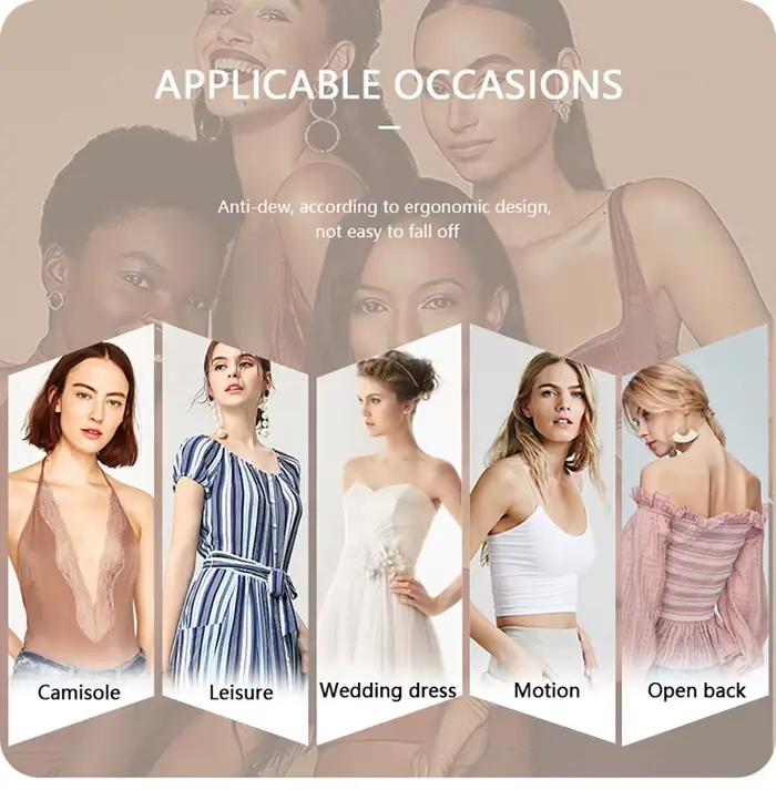 Inserts de soutien-gorge push-up pour rehaussement des seins coussinets adhésifs pour maillot de bain bikini accessoires intimes femmes diverses couleurs et tailles
