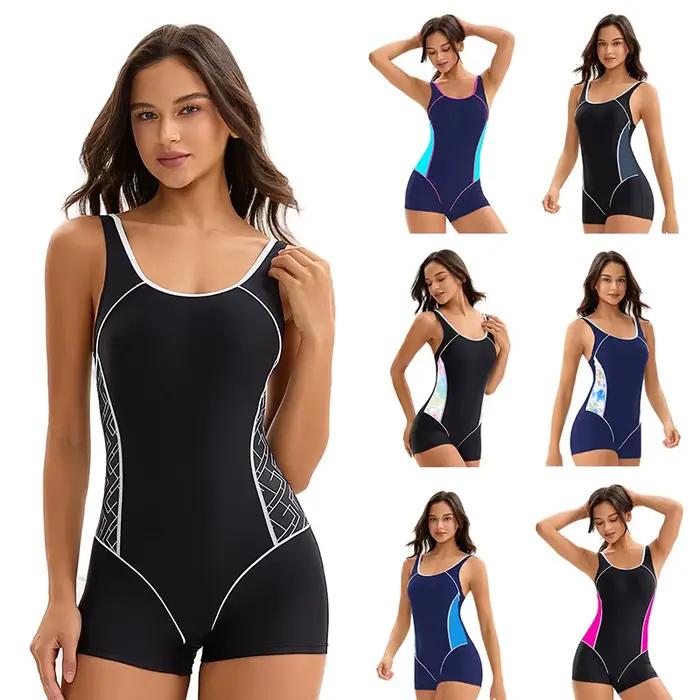 Maillot de bain une pièce femmes Boyleg maillots