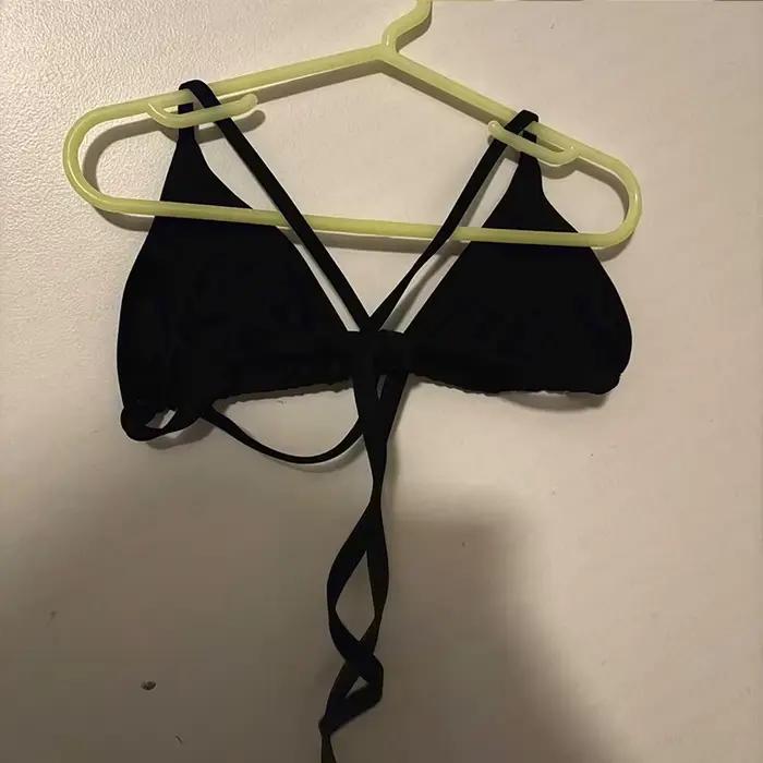Maillot de bain junior Y2K style punk gothique avec strass pour femmes motif géométrique ensemble de bikinis sans fil polyester élasthanne occasions plage festival soirée