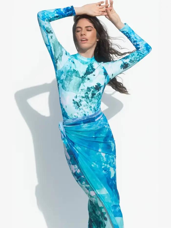 Maillot de Bain Musulman à Manches sulfpour Femme, Burkini Islamique Modeste, dehors, 4 Pièces, 2023