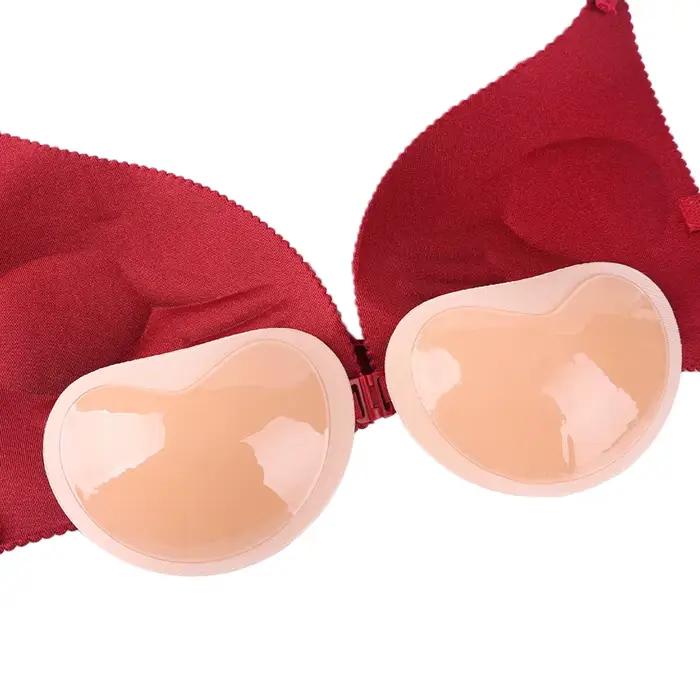 Maillot de bain deux pièces pâte rembourrée bikini petit buste rembourrage plus épais insertion respirante soutien gorge éponge coussinets de poitrine invisibles auto adhésifs occaions spéciales femmes