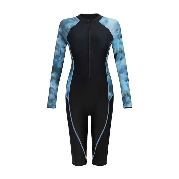 Maillot de bain camouflage pour femmes une pièce tricoté avec col suspendu pour nager surf et protection sol ocassions spéciales