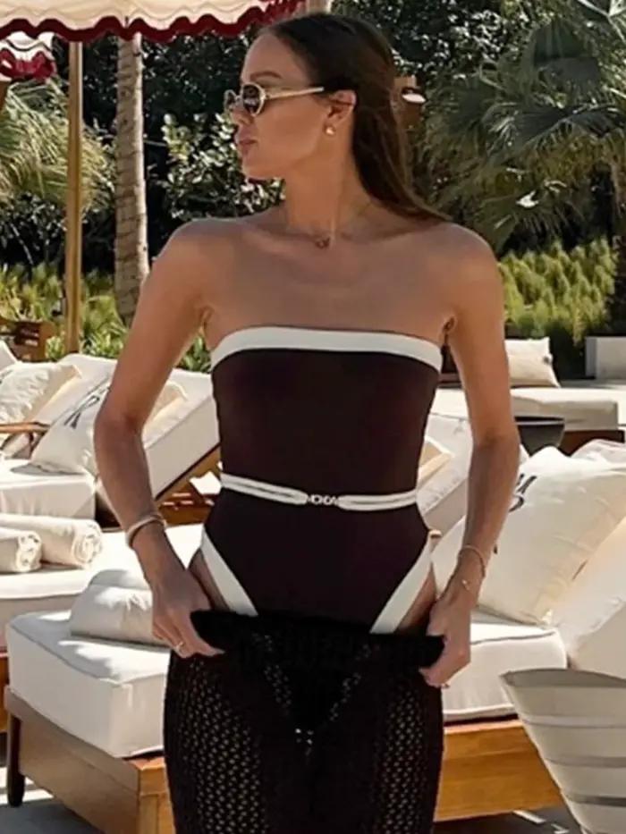 Nouveau Maillot de Bain Bandeau Sexy 2026 pour Femme