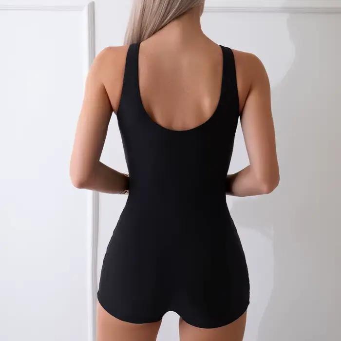 Nouveau Maillot de Bain Une Pièce Sportif pour Femme Grande Taille