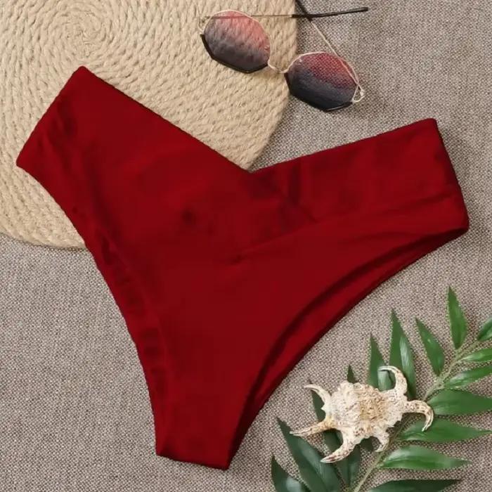 Sexy V effronté femmes Bikini string bas brésilien Semi maillots de bain