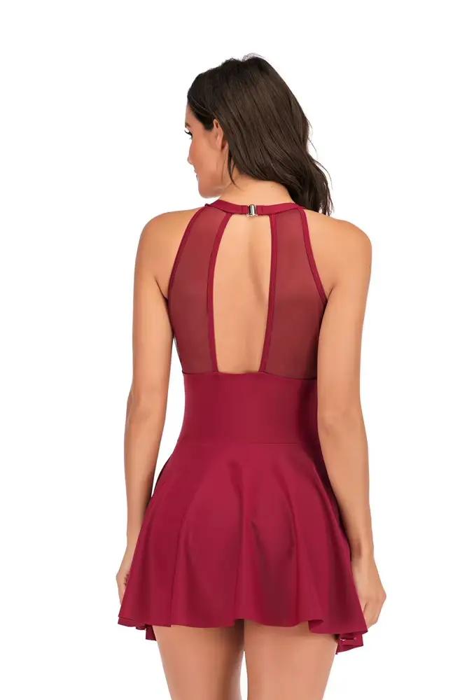 Maillot de bain une pièce sexy pour femme avec short intégré
