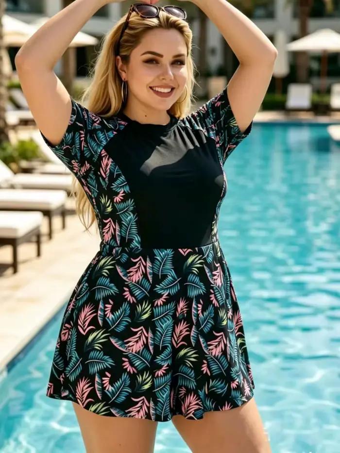 Maillot de bain une pièce grande taille 8XL pour femme