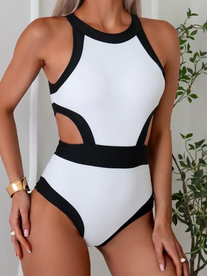 Maillot de bain monokini échancré 2026 pour femme