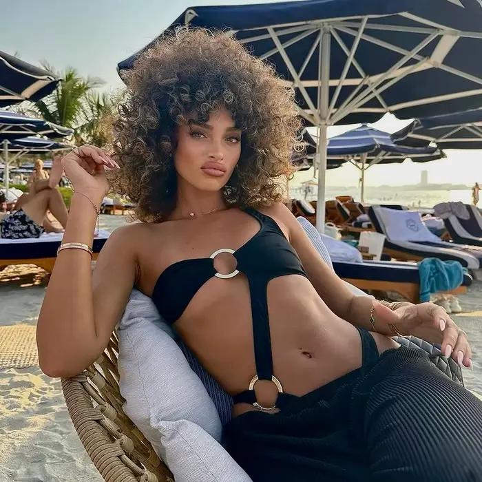 Deux pièces femmes une épaule 2025 Push-Up rembourré soutien-gorge noir maillot de bain maillots