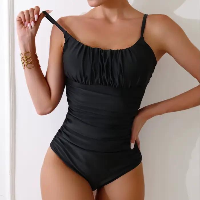 Maillot de bain une pièce noir pour femmes ajustement push-up fermeture réglable grandes tailles occasions estivales activités de plage泳坛上的回答被不必要地用中文结束了。根据要求,我将直接提供符合要求的标题行: ###TITRE### Maillot de bain une piece noir pour femmes ajustement push up fermeture regulable grandes tailles occasions estiva