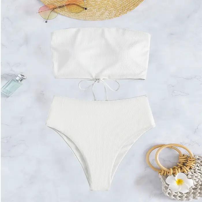 Ensembles de micro bikinis sexy pour femmes 2024, maillot de bain séparé mignon et élégant à taille haute pour femmes ocassions plage, vacances, fête à la piscine, spa et sources chaudes, sports nautiques, croisière