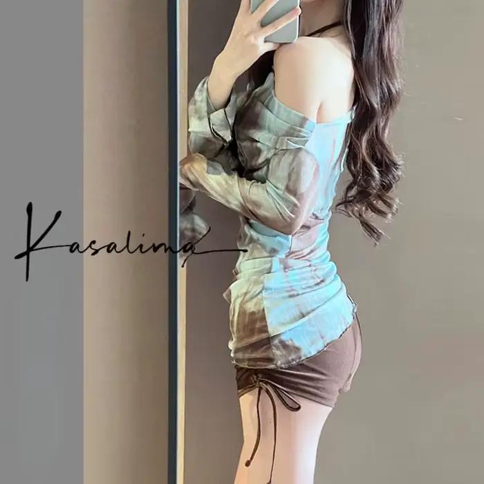 Bikini Fendu Femme Polyester Couvrant Ventre Style Bikini Taille Basse Haute Taille Occasions Vacances Printemps Plage