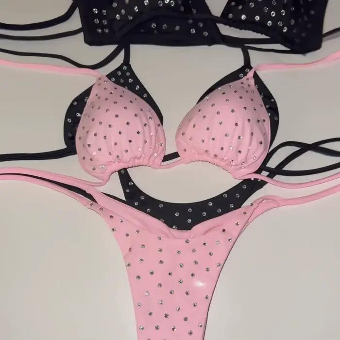 Diamant Bikini 2025 Bandeau Biquini femmes Sexy maillot de bain femme Push Up maillots