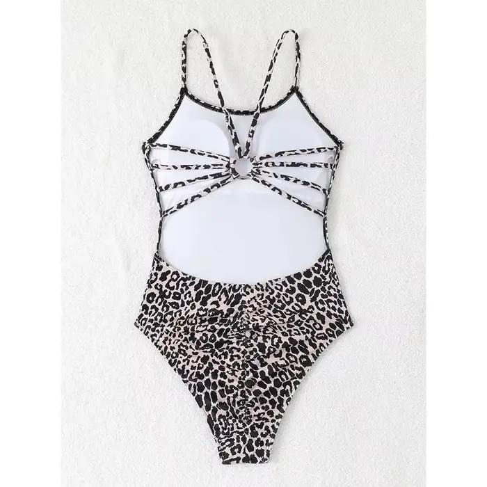 Maillot de bain une pièce sexy imprimé léopard pour femme 2026