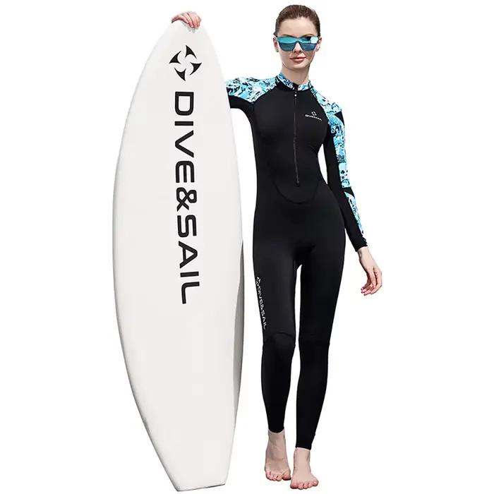 Combinaison de plongée pour femmes une pièce avec fermeture éclair patchwork UV-proof pour activités nautiques océan plages snorkeling plongée snorkeling activités de plein air