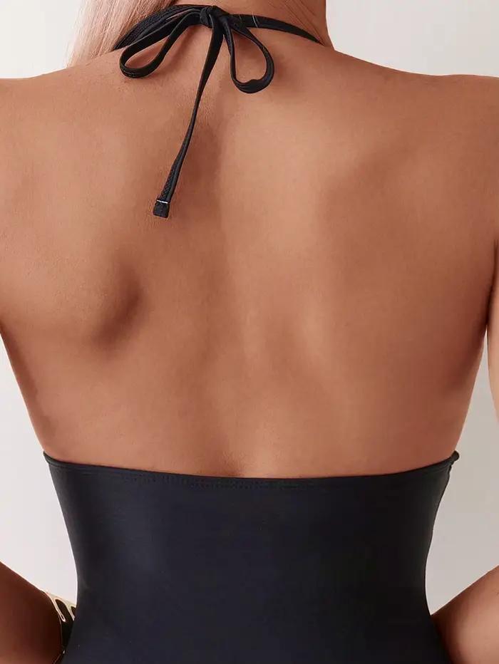 2025 froncé licou maillot de bain une pièce maillots