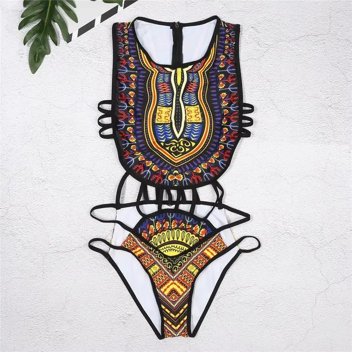 Maillot de bain floral vintage hirigin pour femmes junior style sexy imprimé ensemble bikini ajustement polyester