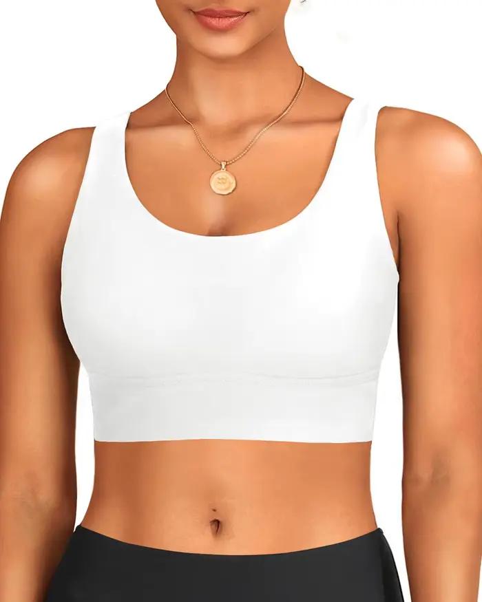 Haut de maillot de bain de sport rembourré pour femme, polyvalent et élégant, disponible en différentes tailles et couleurs pour les occasions estivales et les voyages
