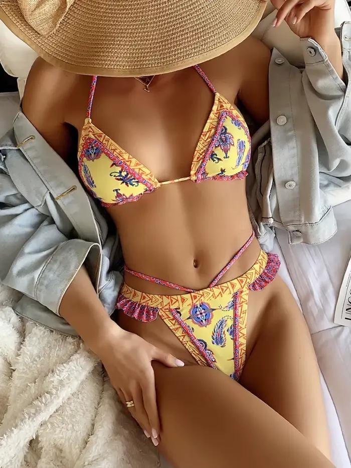 Maillot de bain brésilien triangle pour femmes