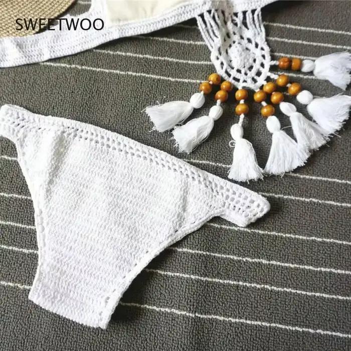 Maillot de bain crochet style bohème chic des prairies ensemble de bikinis pour femme plage jeunes occasions spéciales