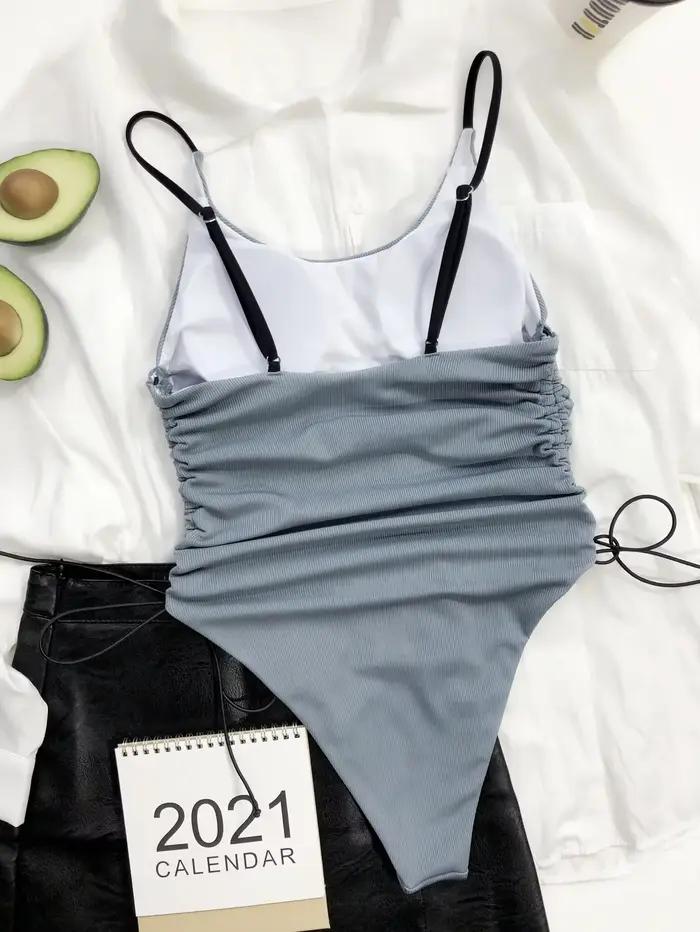 Maillot de bain une pièce pour femmes sexy avec coupe haute et proximité fleuri pour nager et plage occasions spéciales