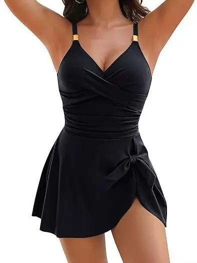 Maillot de bain une pièce sexy pour femme ajusté moulant élasthanne polyester solide tricoté neoprène occassions baignade nage natation plage piscine