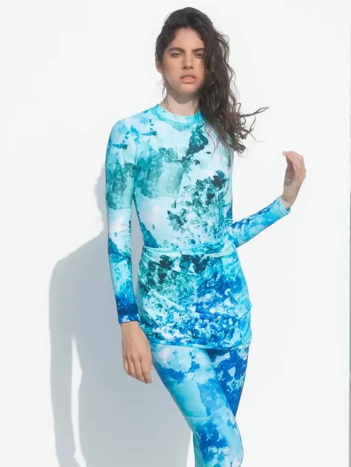 Maillot de Bain Musulman à Manches sulfpour Femme, Burkini Islamique Modeste, dehors, 4 Pièces, 2023