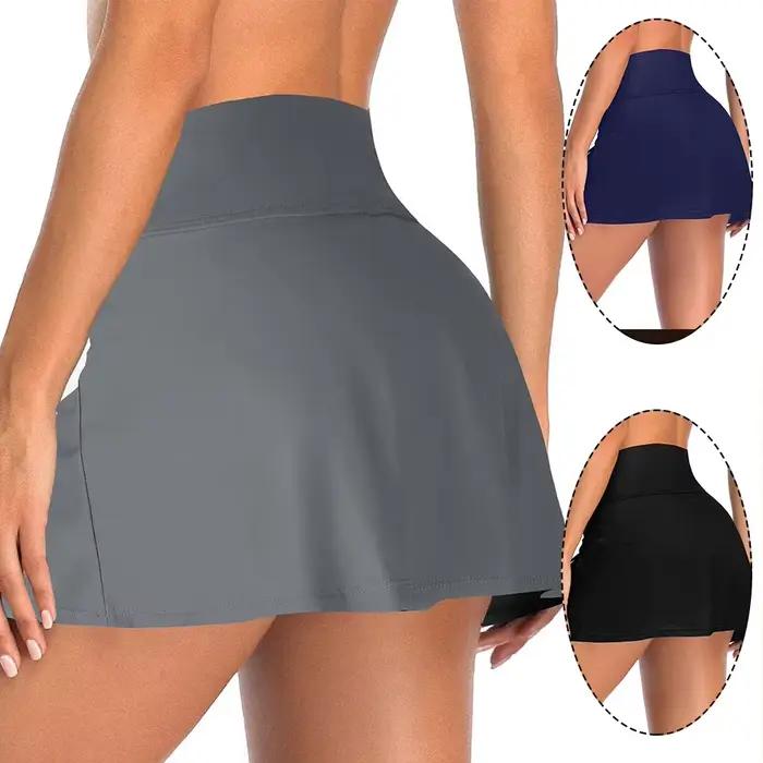 Jupe de bain astronomique pour femme avec bas à volants, jupe superposée, slip intégré, short robuste pour les activités nautiques et les vacances estivales