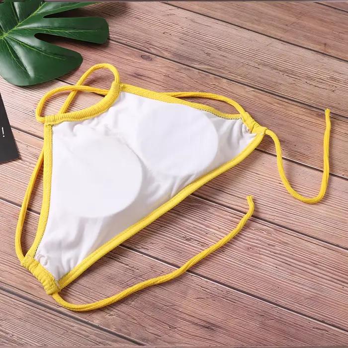 Bikini 2023 Sexy maillot de bain pour femme femmes côtelé