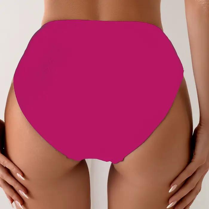 Bas de bikini taille haute en V moiré pour femmes, shorts sexy, occassions estivales, plage, virées en bord de mer