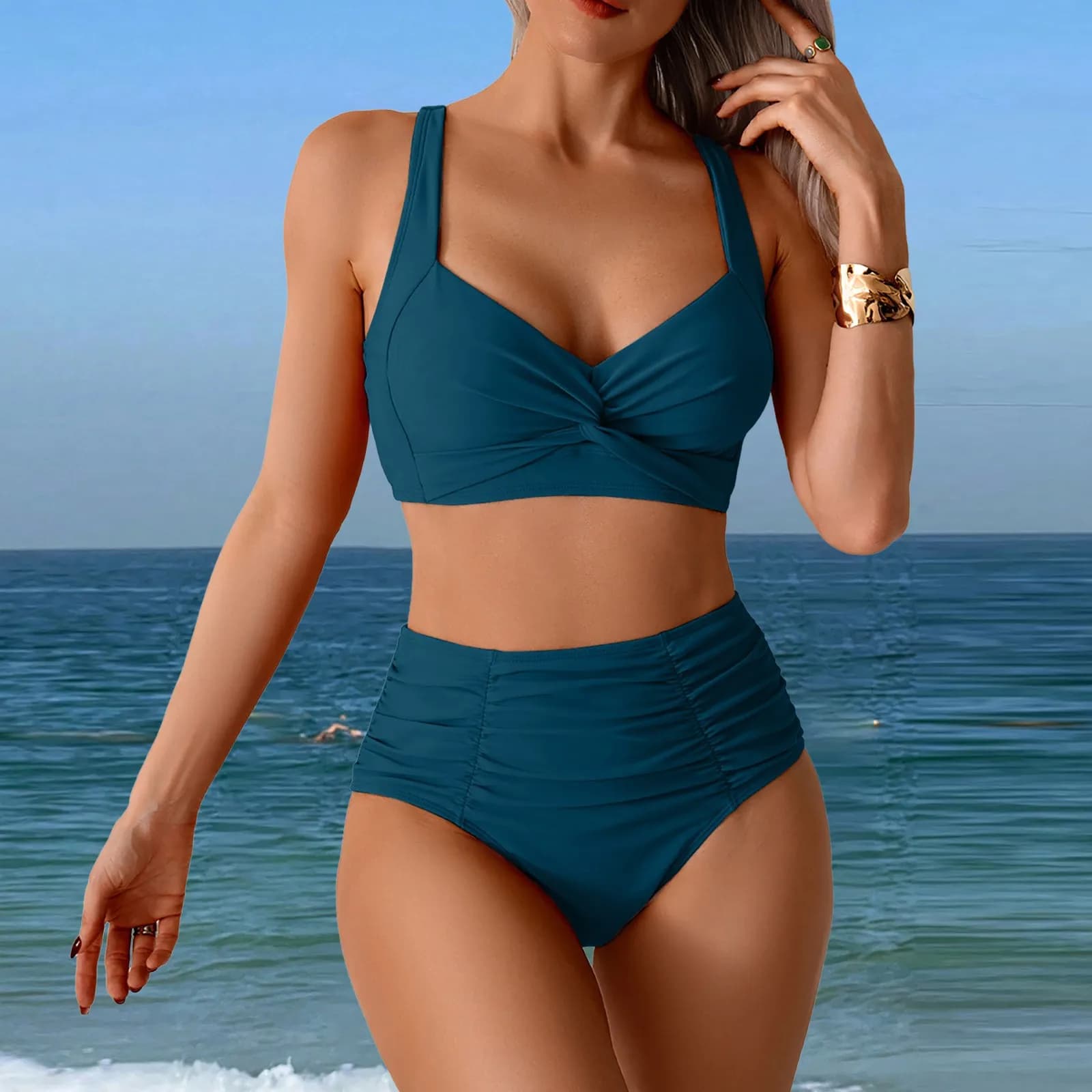 Maillot de bain d'été femmes Sexy Bikini ensemble femmes deux pièces maillot de bain Sexy deux pièce