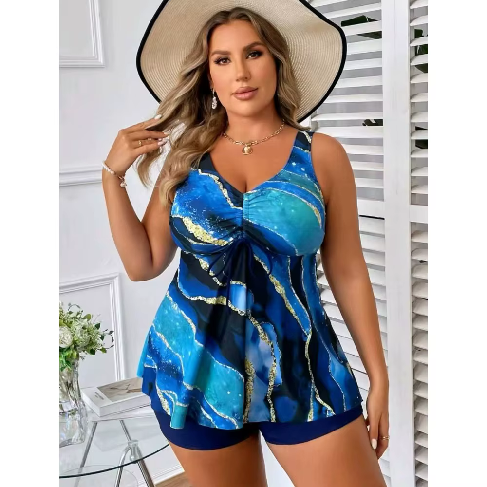 Ensemble tankini grande taille pour femmes 2026, maillot de bain de plage, robe de bain d'été, maill