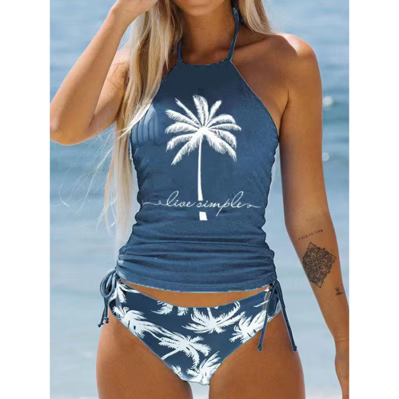 Bikinis ensemble noué licou maillot de bain femmes maillots de bain Biquinis dos nu plage maillot de