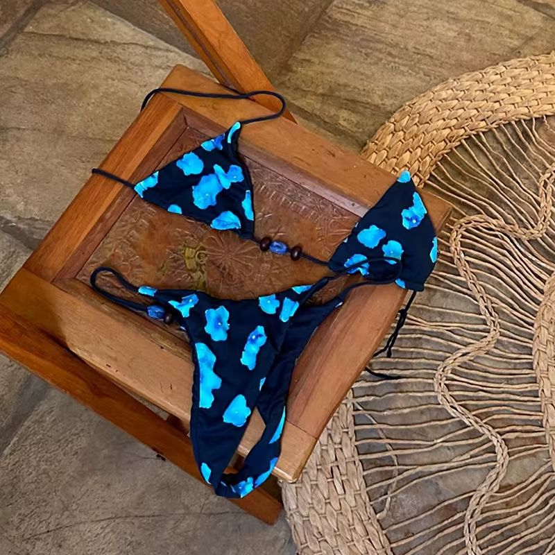 Bikinis 2025 Sexy femmes maillot de bain Push Up maillots de bain imprimé Bikini ensemble Micro Biqu